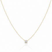 Pendentif diamant 0.50 carat or jaune Ely